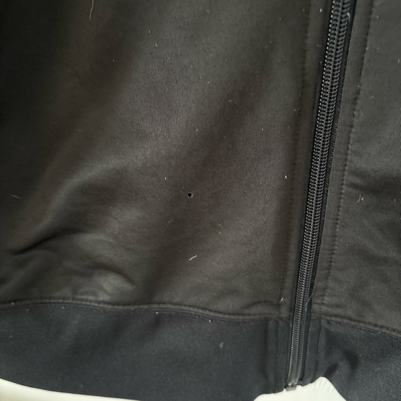 K-Swiss Track Jacket Large Black Red White Zip Up Logo Y2K Athleisure - Picture 4 of 7